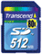 Transcend 512MB Secure Digital (SD) Memory Card - TS512MSD80