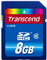 Transcend 8GB Secure Digital High-Capacity (SDHC) Class 6 Memory Card