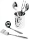 All-Clad Stainless 5-Piece Tool Set With Caddy