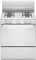 Whirlpool WFG110AVQ White Free-Standing Gas Range