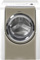 Bosch Champagne/White Dou-Tone Nexxt 500 Plus Series Front Load Washer