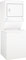 GE 27" Unitized Spacemaker Gas Dryer And Washer