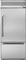 GE Monogram 36" ZICP360NXRH Stainless Steel Professional Built-In Bottom-Freezer Refrigerator