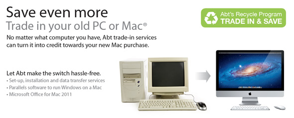 Save even more. Trade in your old PC or Mac.