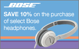 Bose - Save up to 10% with the purchase of a select Bose Headphones. Expires: 6-22-13 (Online Price Reflects Savings)
