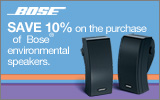 Bose - Save up to 10% with the purchase of a select Bose Environmental Speakers. Expires: 6-22-13 (Online Price Reflects Savings)
