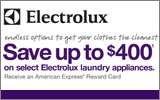 Electrolux - Save up to $400 on select Electrolux laundry appliances. Expires: 5-29-12