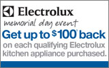 Frigidaire - Receive up to a $100 Mail-In Rebate with the purchase of select Appliances. Expires: 5-29-12