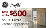 GE - Receive up to a $500 Mail-In Rebate with the purchase of select Profile Appliances. Expires: 2-29-12