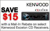 Kenwood - Save $15 with a Mail-in Rebate on select Kenwood Excelon CD Receivers. Expires: 8-3-13