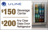 U-LINE - Receive up to a $200 Mail-In Rebate with the purchase of a select Undercounter Refrigeration Product. Expires: 9-1-12