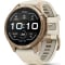Garmin fenix 9 Pro Smartwatch 43mm in Autumn Gold Titanium with Cream/French Gray Silicone Band