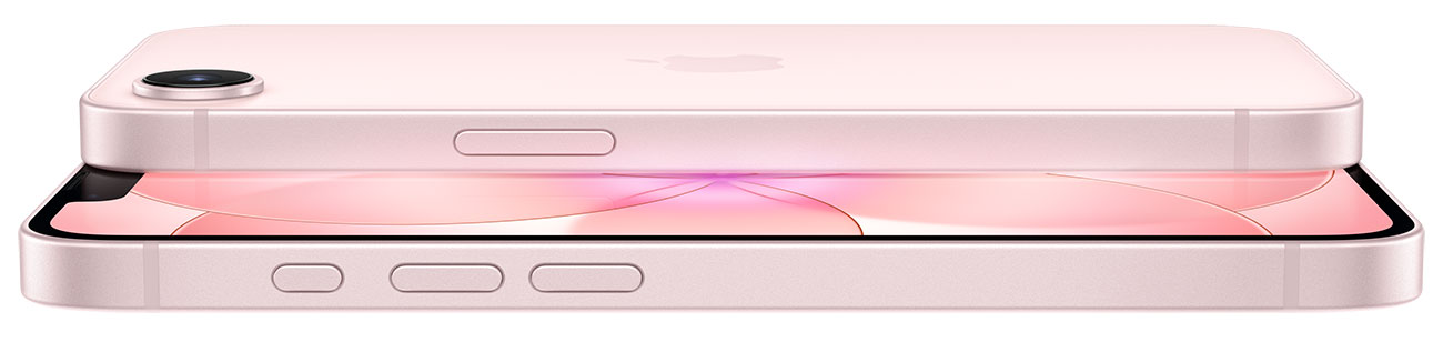 Horizontal Front and Rear View of iPhone 17e