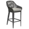 Sunset West Milano Bar Stool in Charcoal Grey | Slate | Echo Ash Sunbrella