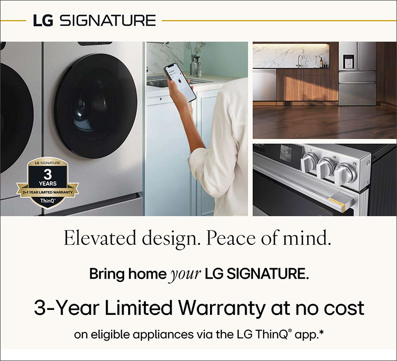 LG SIGNATURE ThinQ Three Year Limited Warranty Promo