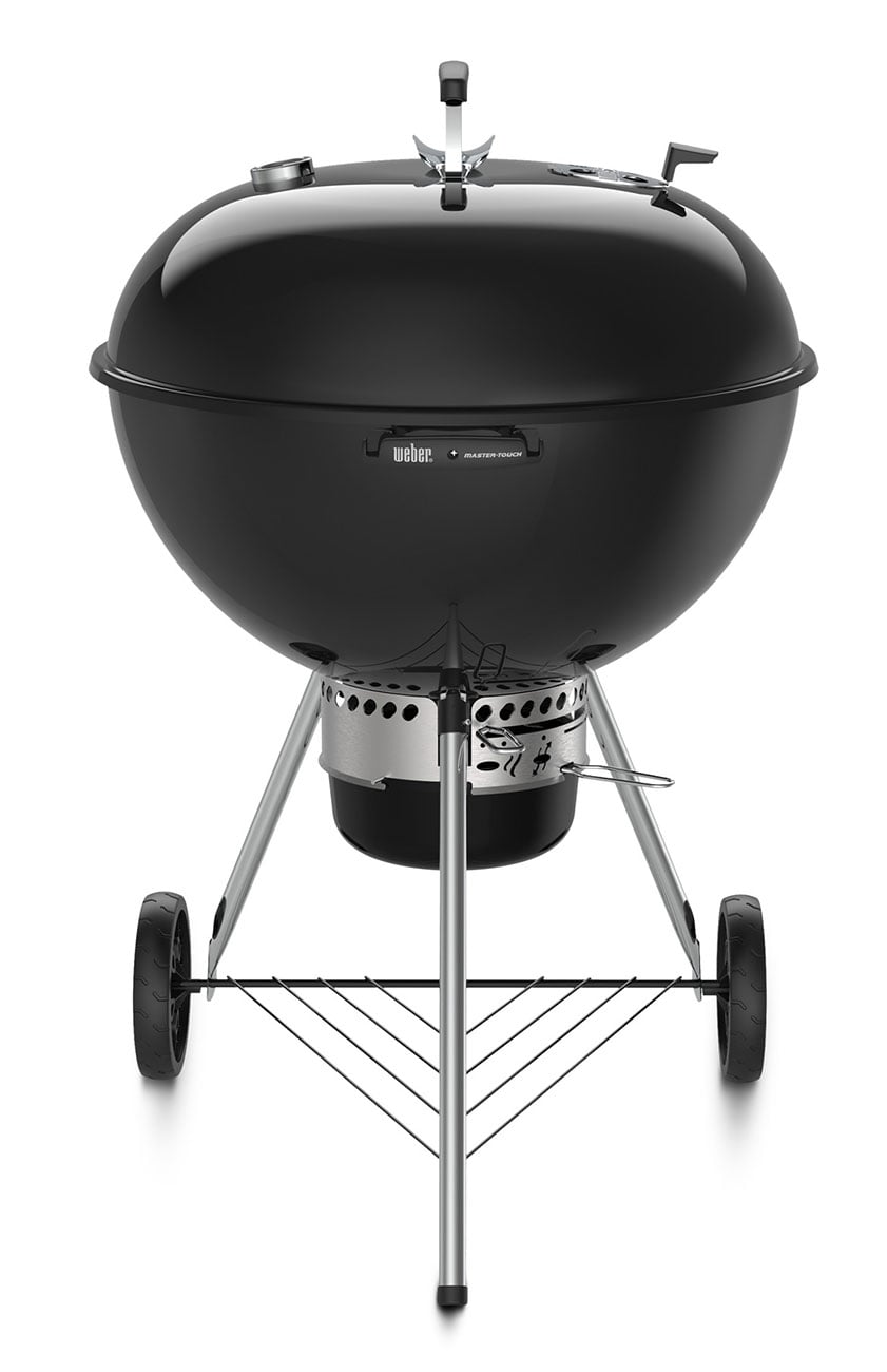 Front View of Weber Master-Touch Charcoal Grill In Black