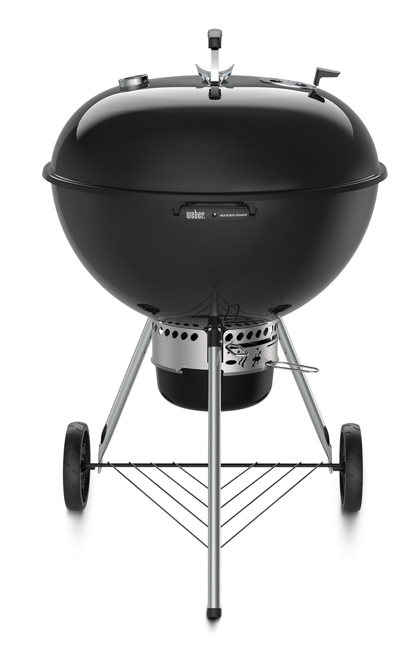 Front View of Weber Master-Touch Charcoal Grill In Black