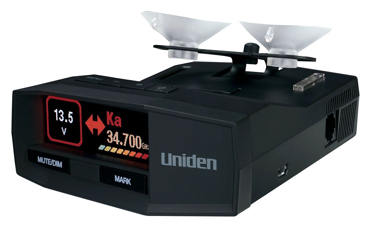 Front Left view of Radar/Laser Detector (Adhesive)