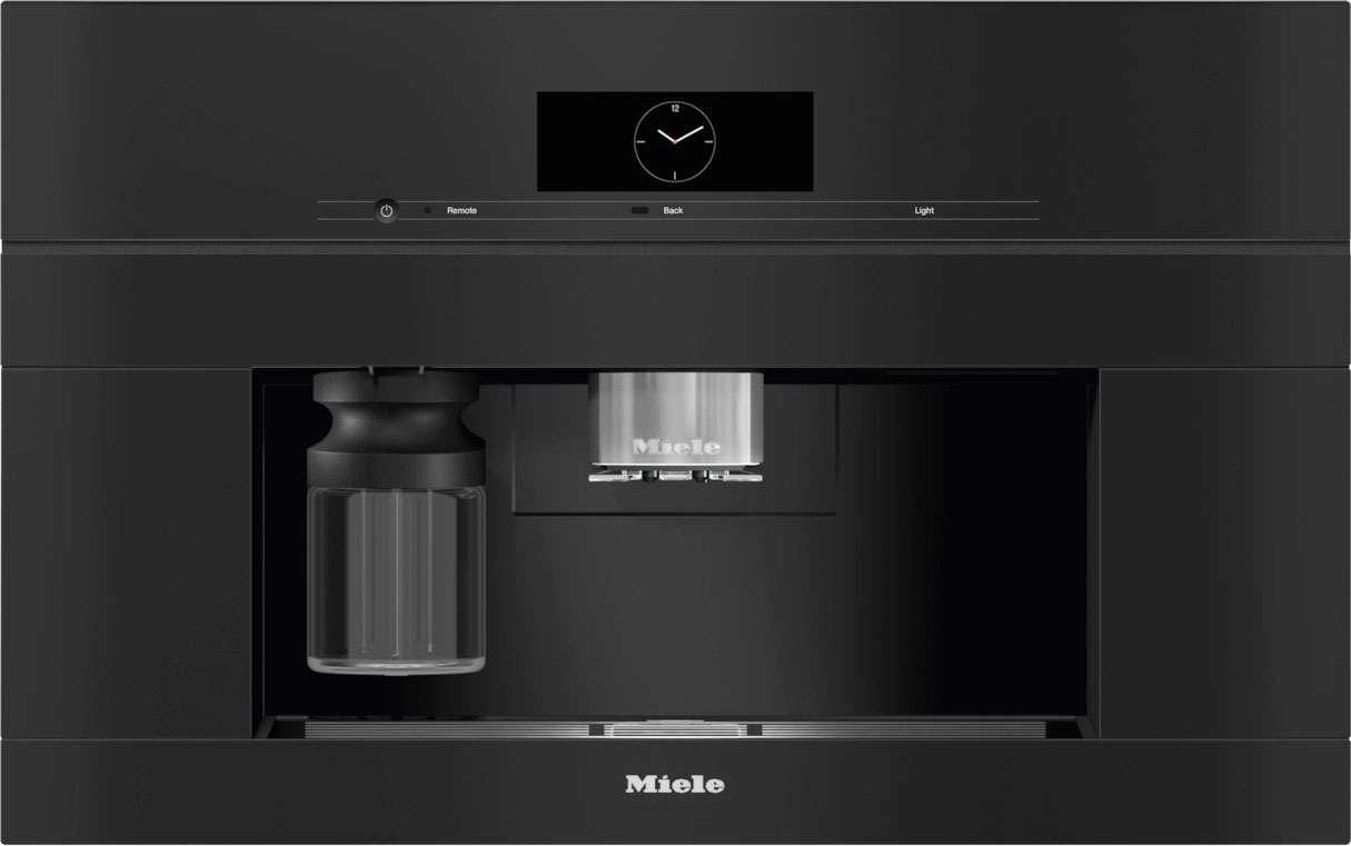 Front of Miele Coffee Machine in Black