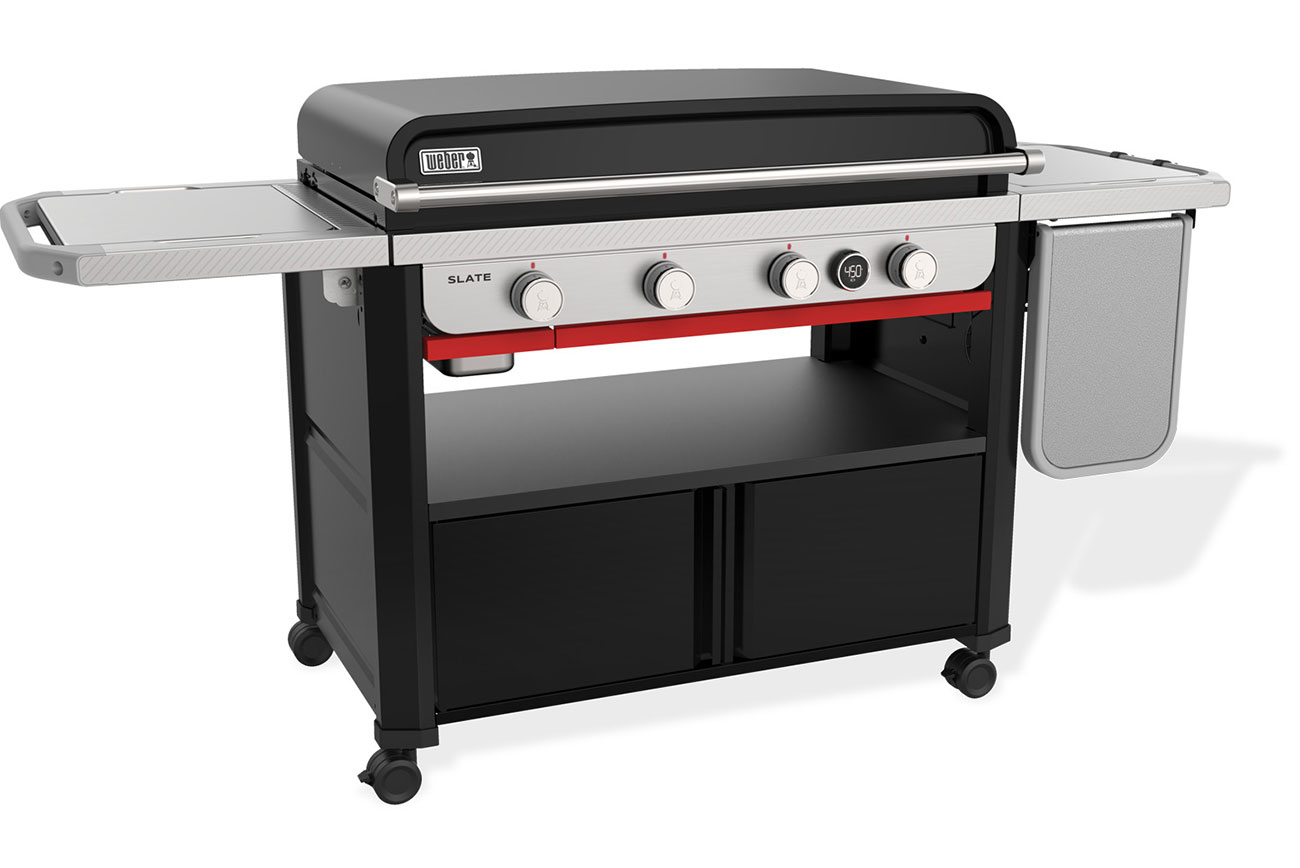 Angled Front View of Weber Slate Griddle 2