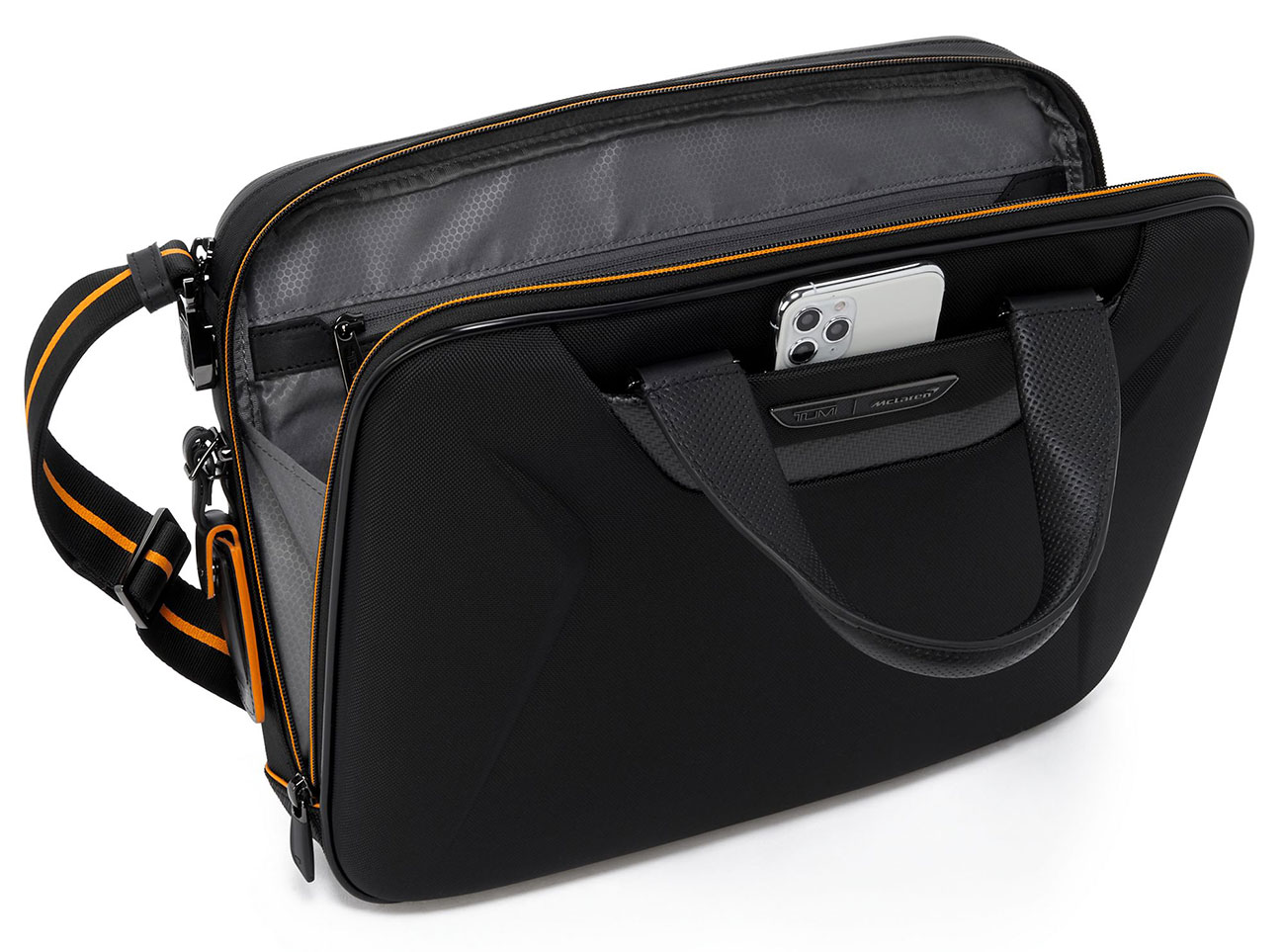 Interior view of TUMI McLaren Axle Slim Brief