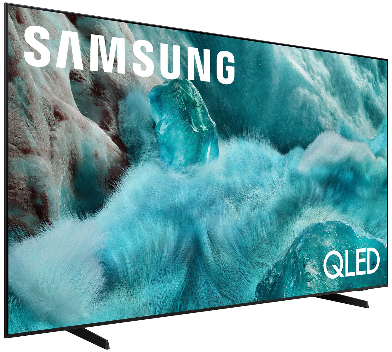 Front Left View of Samsung Q7F QLED TV