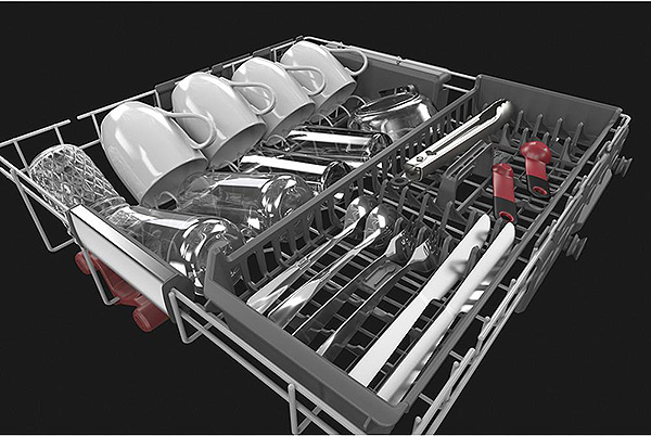 KitchenAid 24" Black Stainless Dishwasher KDTM604KBS