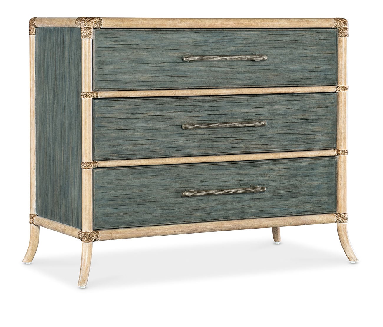 Hooker Furniture Bedroom Retreat Pole Rattan Chest in Dune | Lagoon