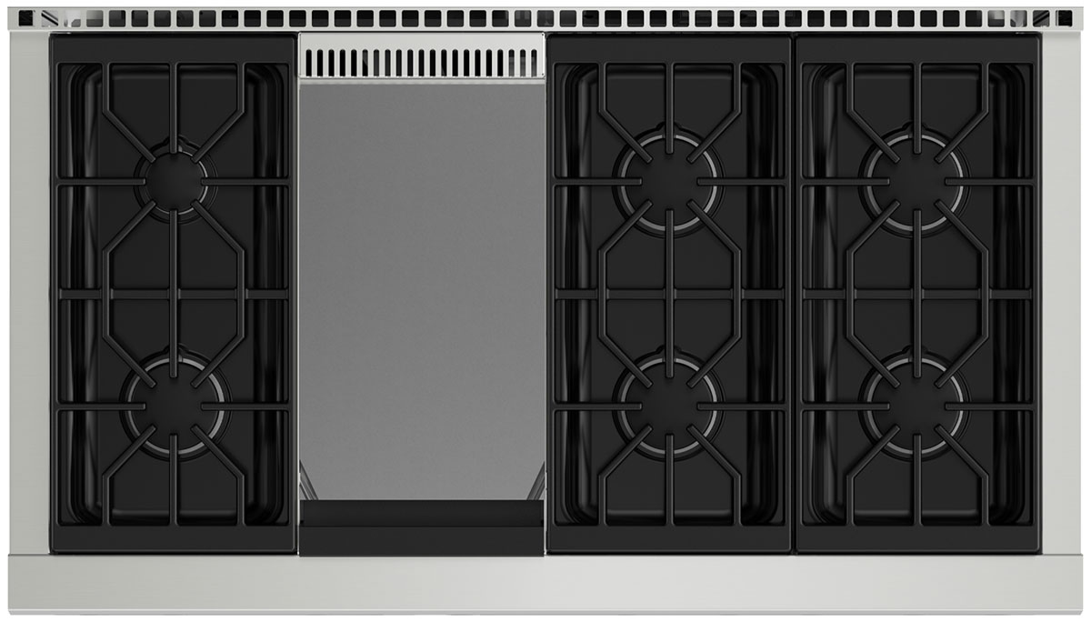 Wolf 48" Stainless Steel Gas Rangetop SRT486G Abt