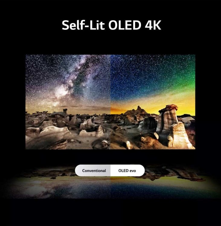 Large image of LG OLED TV B4 Series 65-Inch 4K with webOS