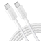 Anker Braided USB-C to USB-C Cable (6 ft) 60W in White