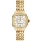 Michele Meggie MOP w/ Diamond Dial Gold-Tone Bracelet Watch, 27mm
