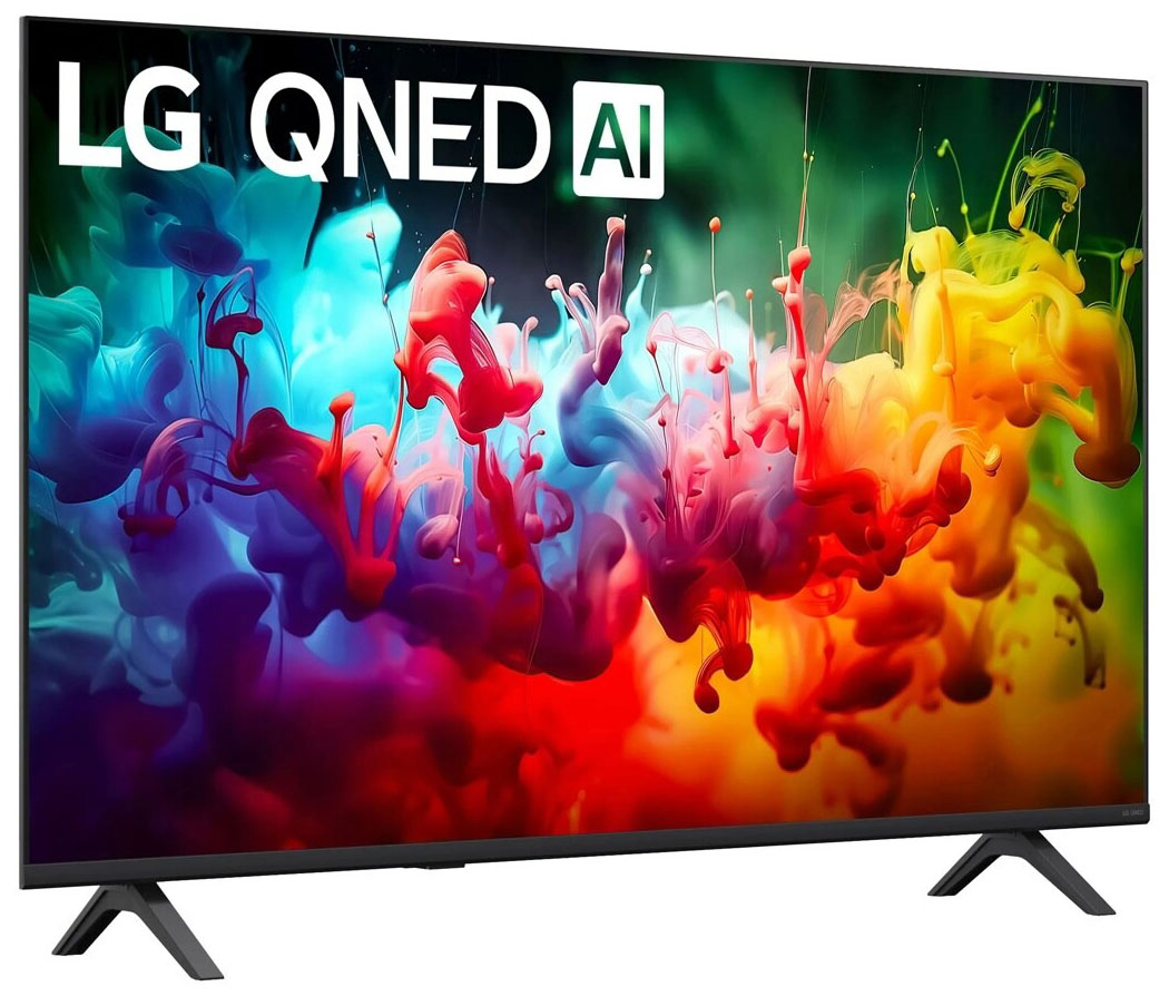 Front Left View of LG QNED 4K TV