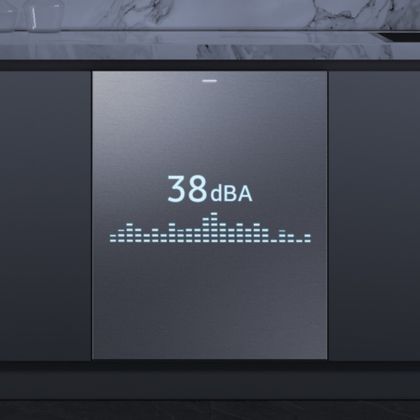 lifestyle of a washer dryer combo unit in a laundry room