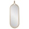 Howard Elliott Ulah Oval Mirror in Brown