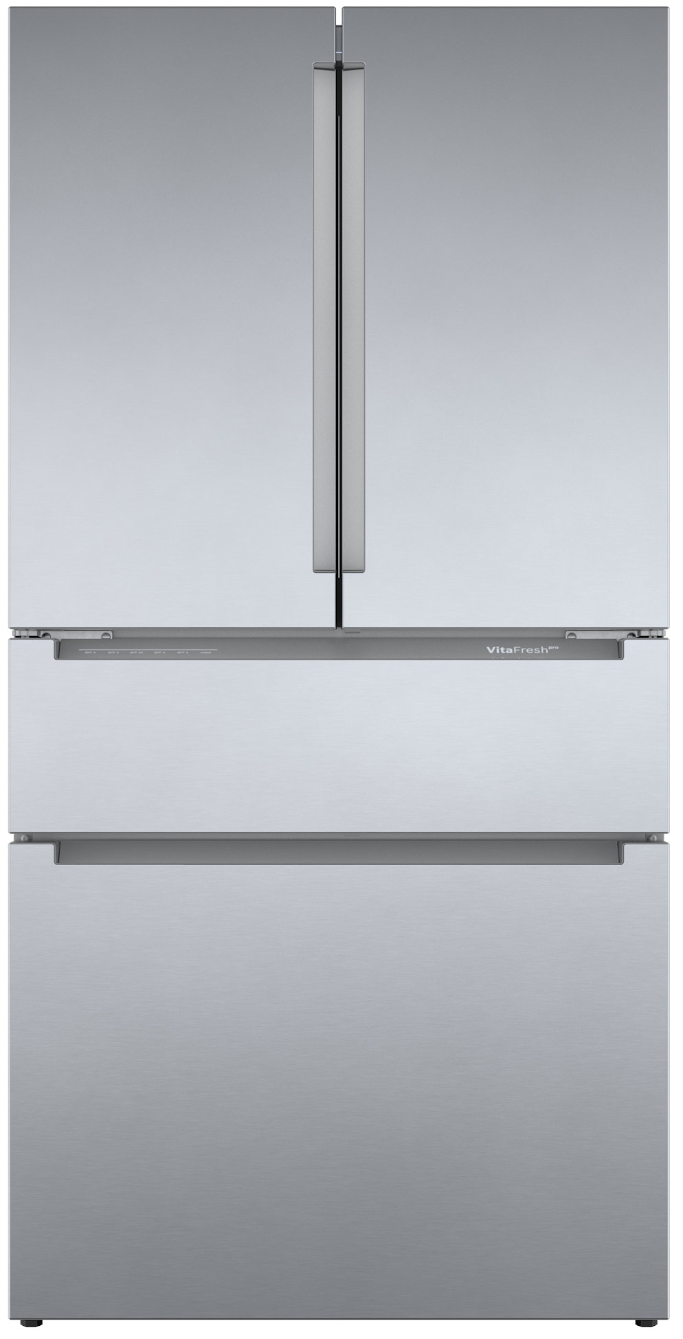 Bosch 800 Series 20.5 Cu. Ft. Counter-Depth 4-Door Refrigerator 36-Inch Wide in Stainless Steel