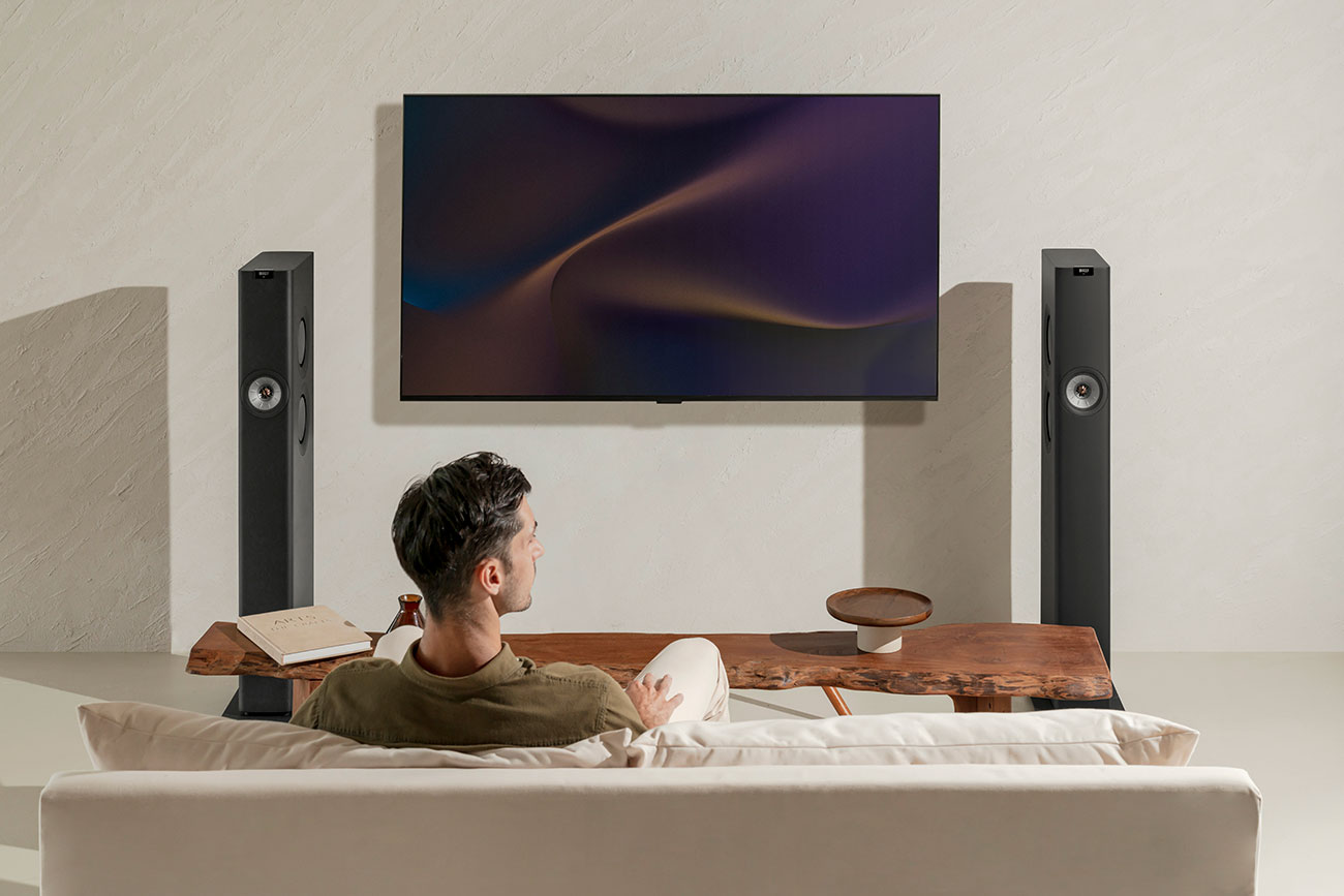 Kef LS60 Wireless Speakers Mock Setup 2