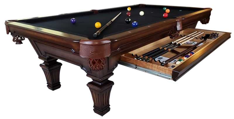 Olhausen - HAMPTON8-TUL-HMG-DMOP-DRAWER - Pool Tables