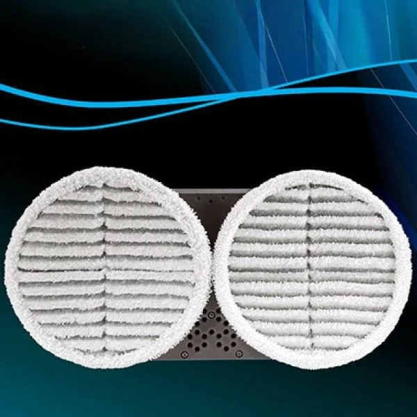 Overhead view of Bissell Scrubby Pads.
