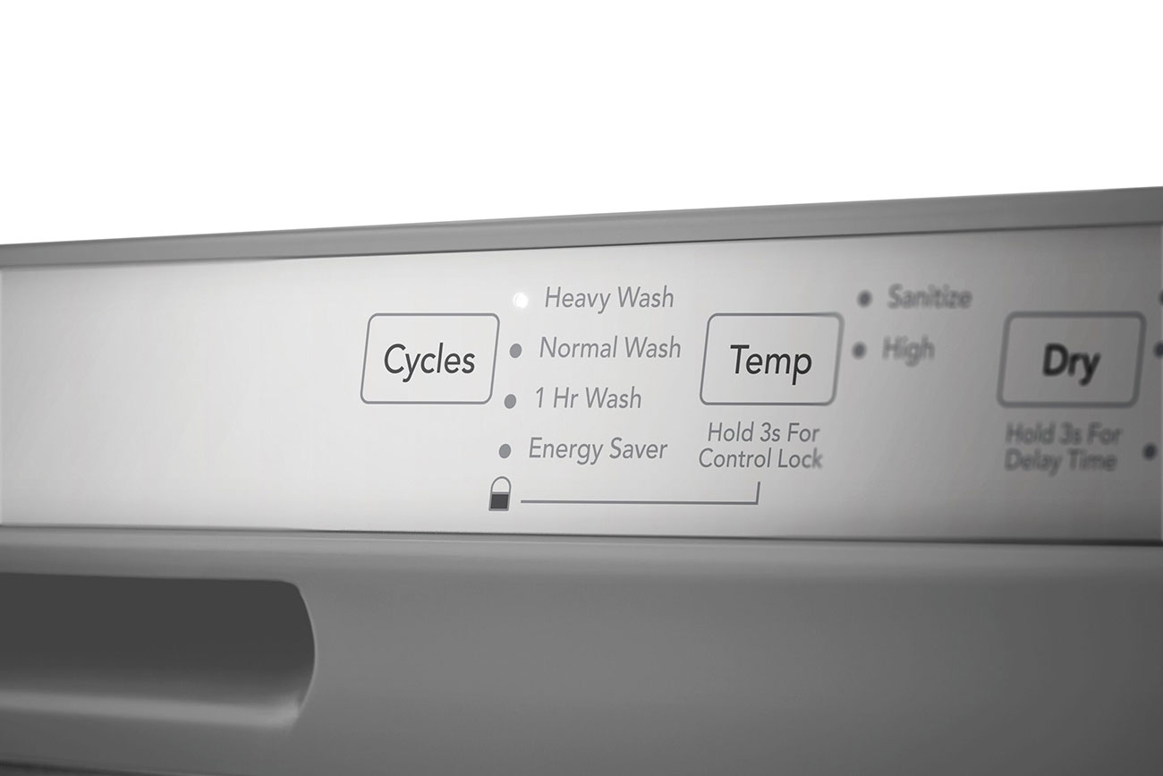 Cycles View of Dishwasher