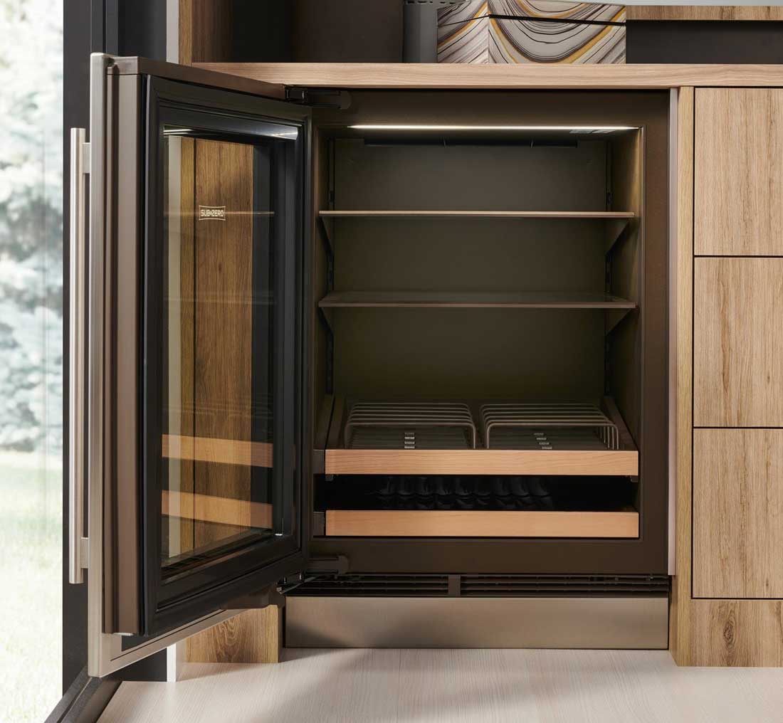 Sub-Zero - DEU2450BG/L - Wine Refrigerators and Beverage Centers