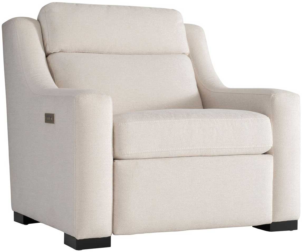 Bernhardt Germain Power Motion Chair in White Cream Fabric - B222RO-FEATURED
