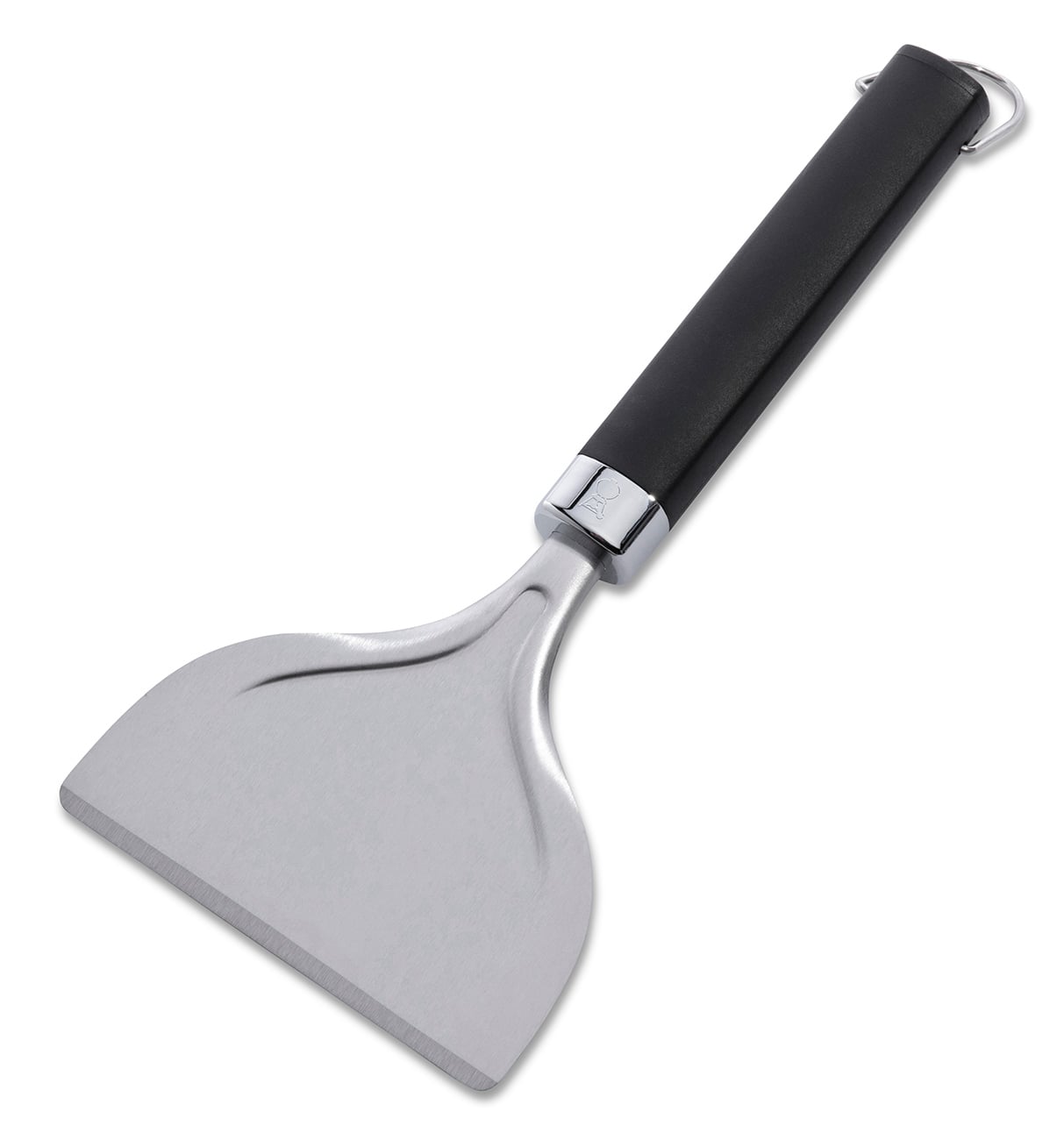 Angled Front View of Griddle Scraper