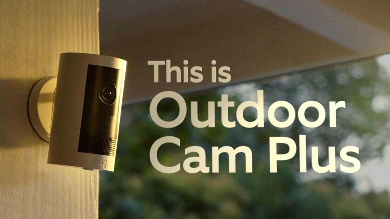 Watch All-New Ring Outdoor Cam Plus | 2K Video, Low-Light Sight, and Mount-Anywhere Versatility