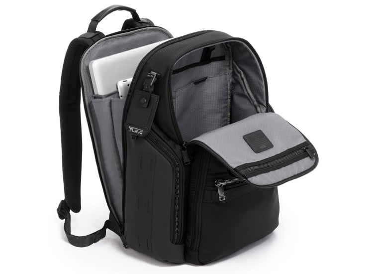 tumi alpha bravo search backpack - - Laptop Backpack for Men & Women - Backpack for Work & Travel - 17.0" X 14.0" X 8.3" - Black Leather Bag sleeve. TUMI Alpha Bravo Search Backpack