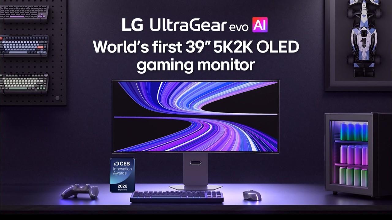 Watch LG UltraGear evo 39GX950B-B Gaming Monitor | 39 5K2K OLED Dual-Mode Gaming