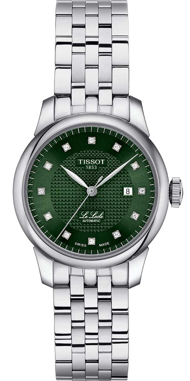 Tissot Le Locle Automatic Lady Watch 29mm with Green Dial - T0062071109600