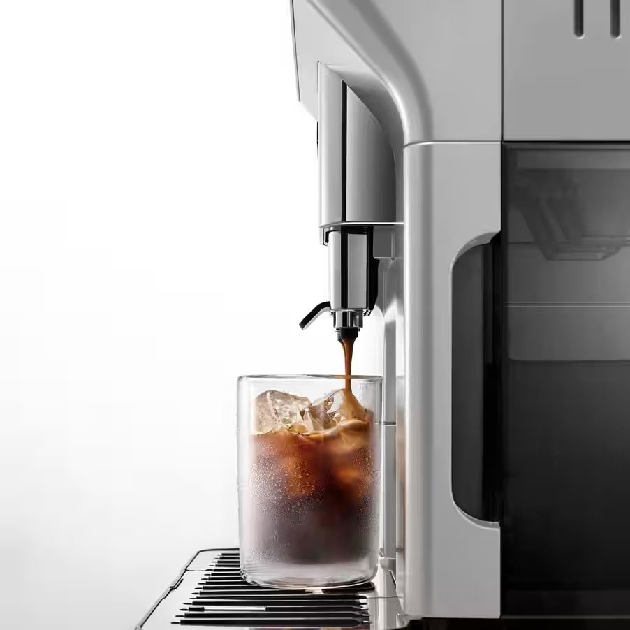Side View of Delonghi Espresso Machine