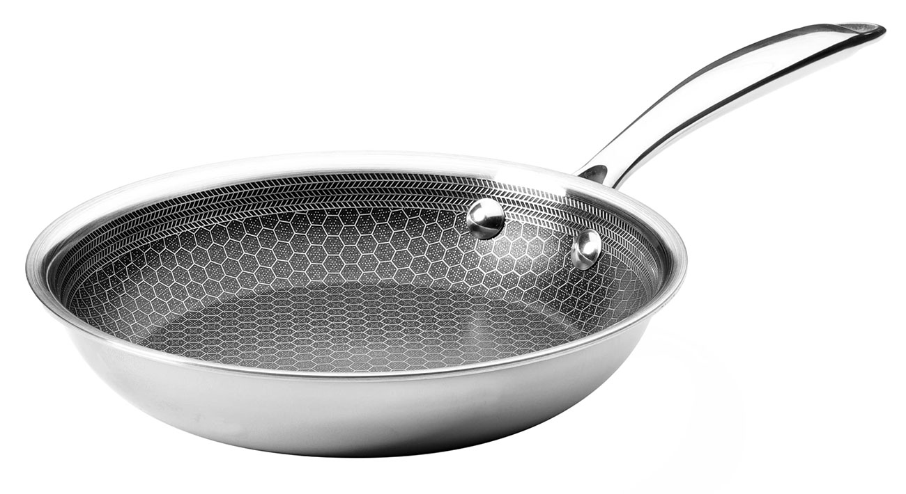 View of the Frieling 8" Black Cube Fry Pan