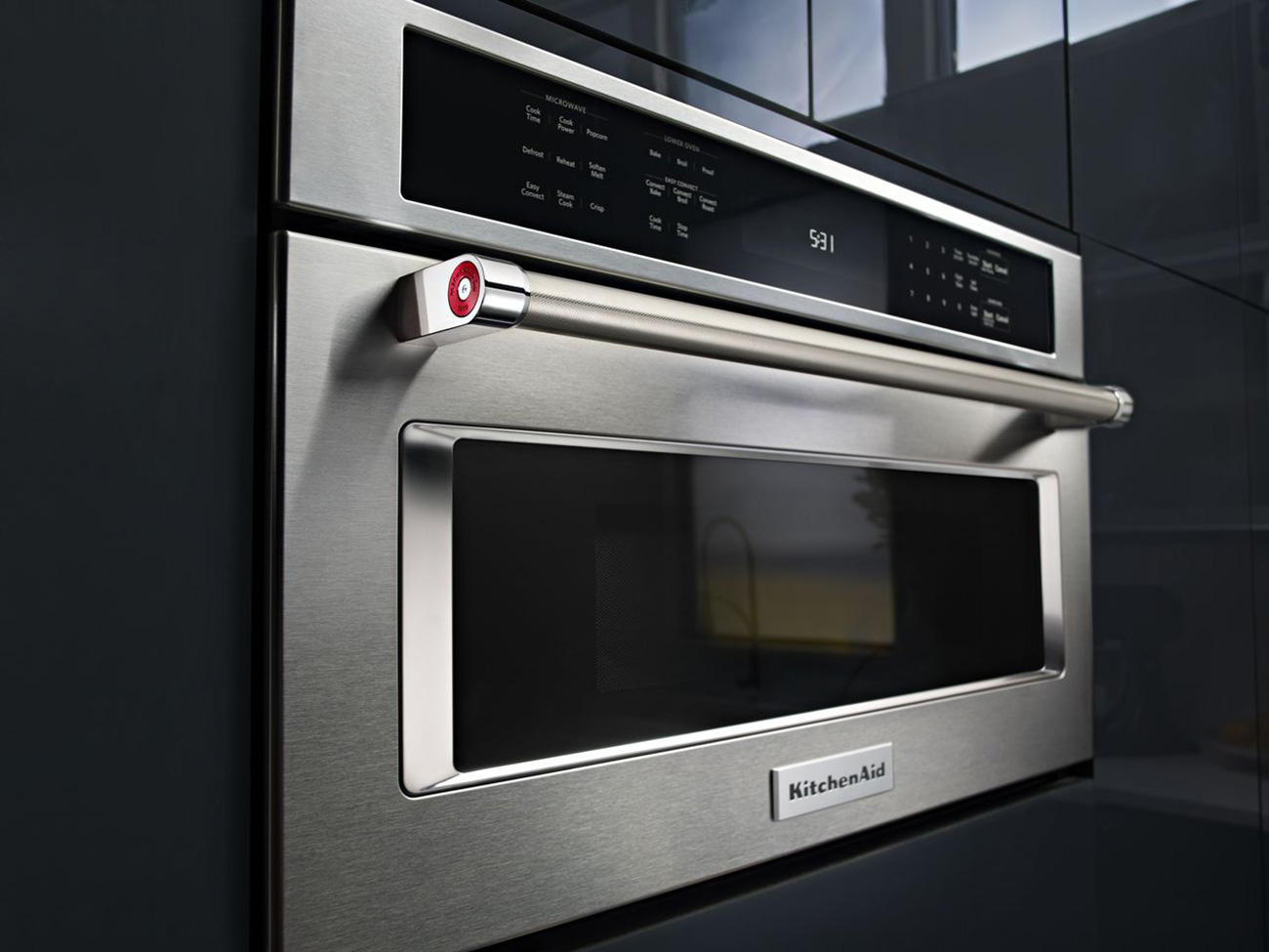 KitchenAid 30" Stainless BuiltIn Microwave KMBP100ESS Abt